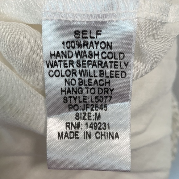 KORI AMERICA M sleeveless keyhole ivory lace dress - Picture 5 of 6